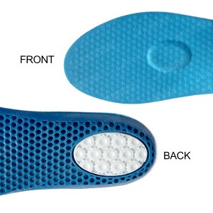 The honeycomb structure enhances the insole's durability, maintaining its shape and function over extended use, preventing sagging or deformation.