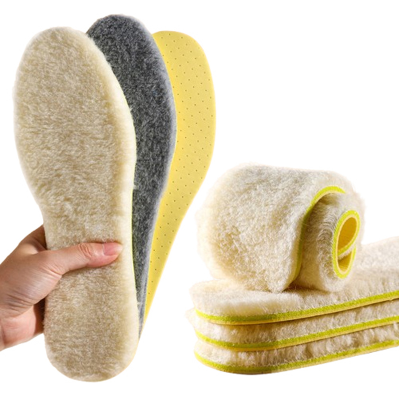 Winter Artificial Wool Keep Warm Light Breathable Sheepskin Felt Insole