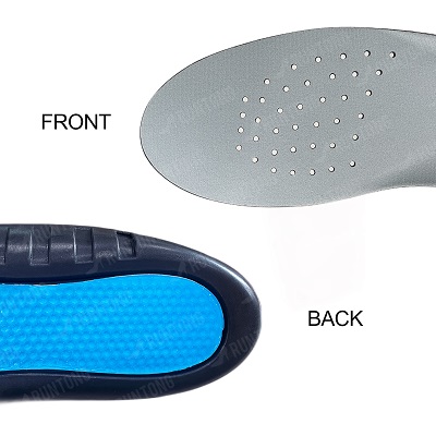 PU Foot Arch Sole Support Breathable Tennis Sports Leisure Insole Comfortable Cutable Insole